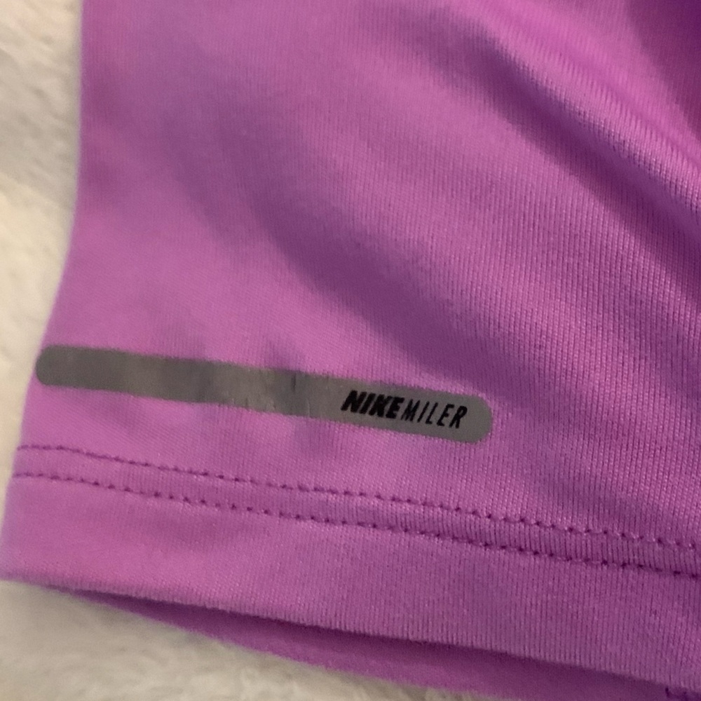 Nike Miler DRI-FIT Women’s Running Short Sleeve T Shirt Active Purple Large - Picture 7 of 10
